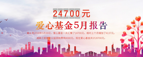 珍妮膚愛(ài)心基金5月報(bào)告 | 每一份愛(ài)心，貴在堅(jiān)持