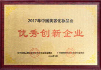 中國美容化妝品業(yè)優(yōu)秀創(chuàng)新企業(yè)